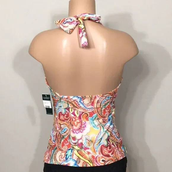 Lauren Ralph Lauren tummy control tankini top. NWT - Picture 4 of 10